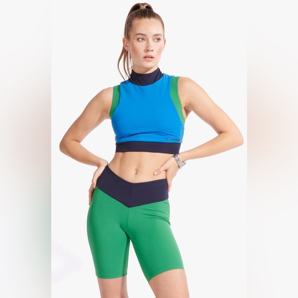 NEW BALANCE X STAUD PERFORMANCE CROP TOP, SIZE S